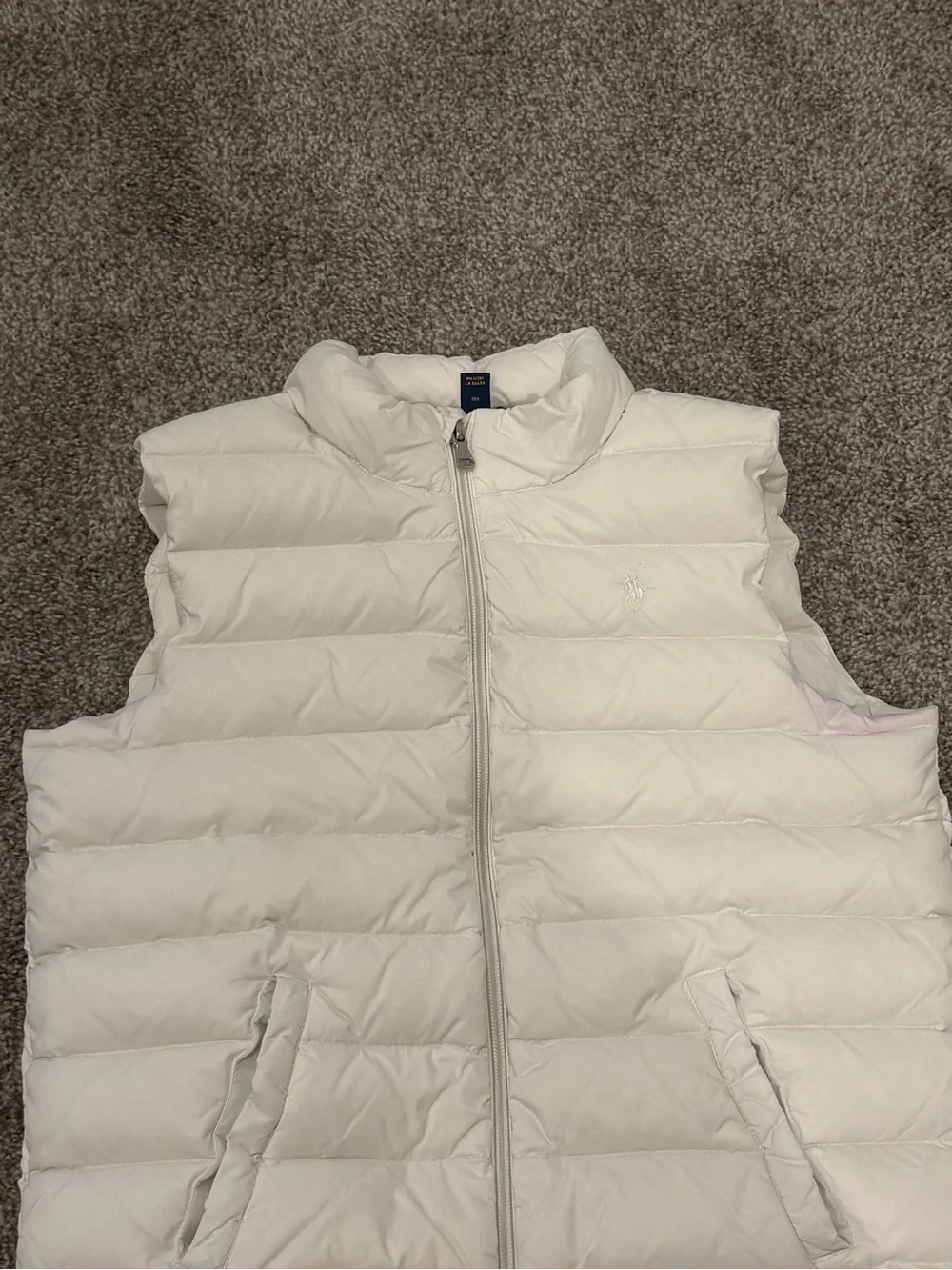 Polo Ralph Lauren Quilted Ruffled-Hem Down Gilet
